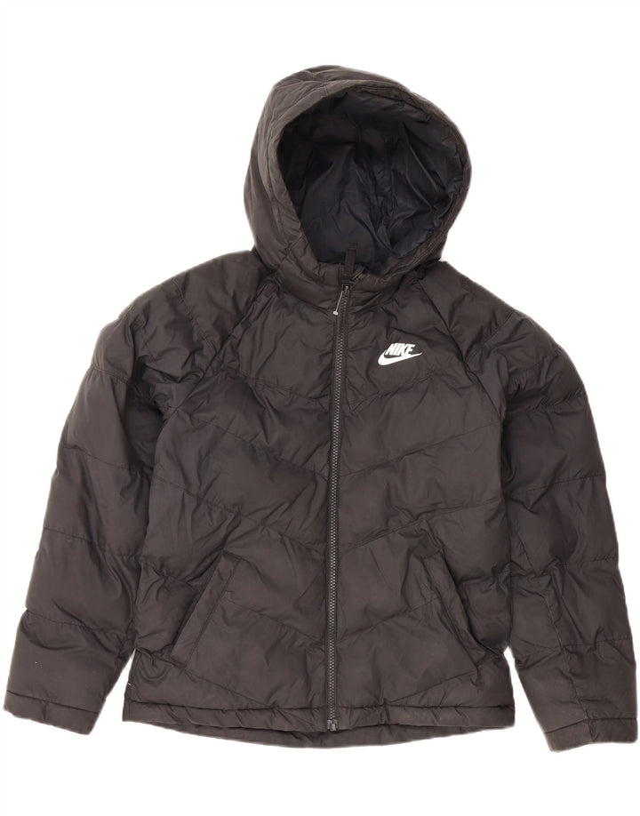 Veste matelassée à capuche Nike garçon 10-11 ans noir moyen polyester