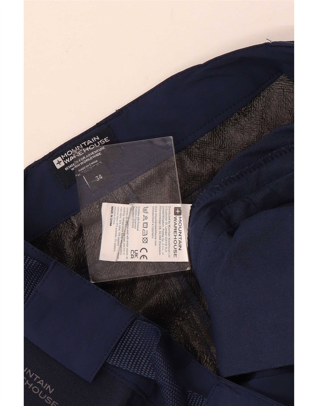 Mountain Warehouse Short cargo pour homme W34 en polyester bleu marine Taille L