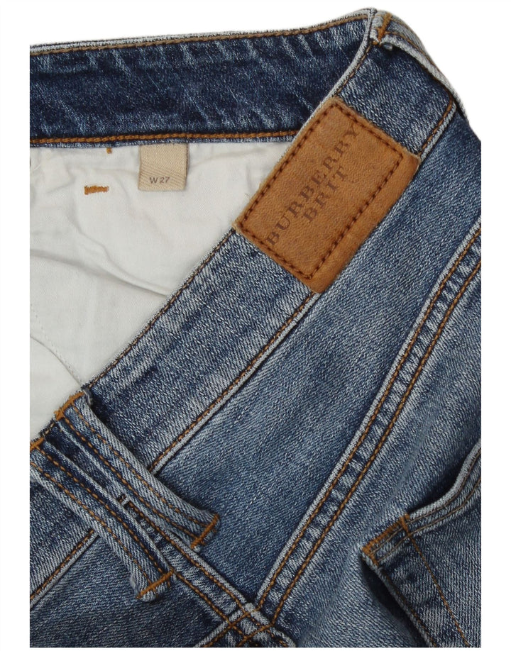 Burberry Femme Short En Jean BRIT W27 Petit Bleu Coton