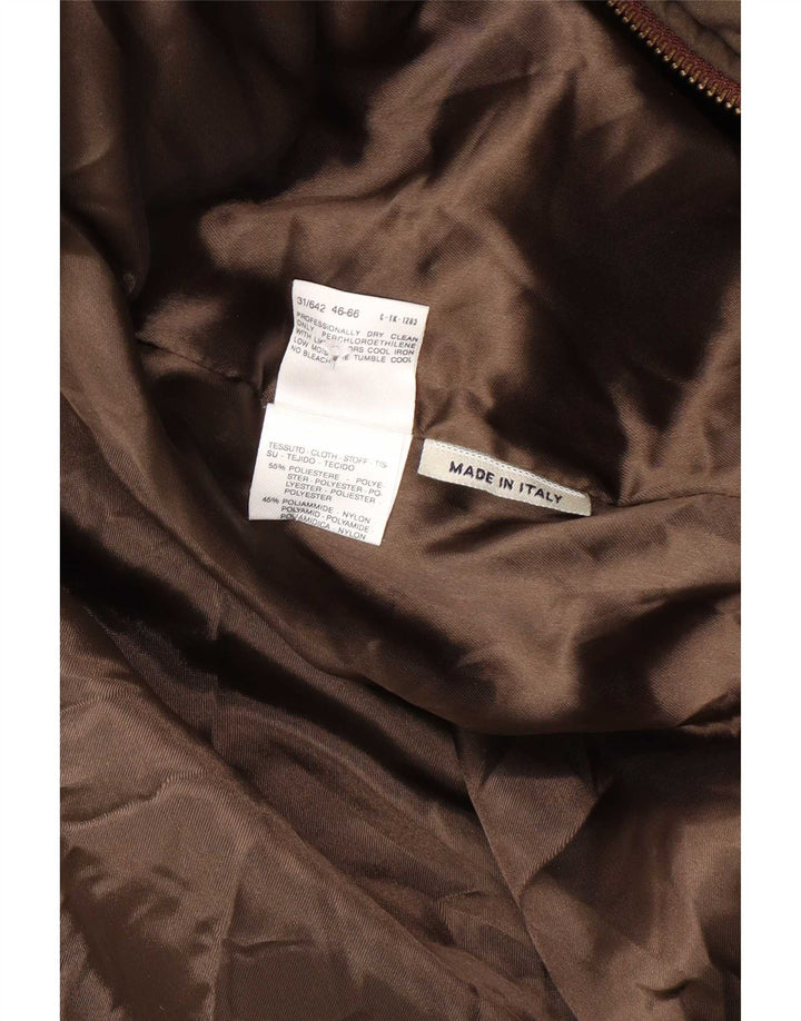 Max & Co. Manteau matelassé surdimensionné à capuche pour femme UK 16 Large Marron Polyester