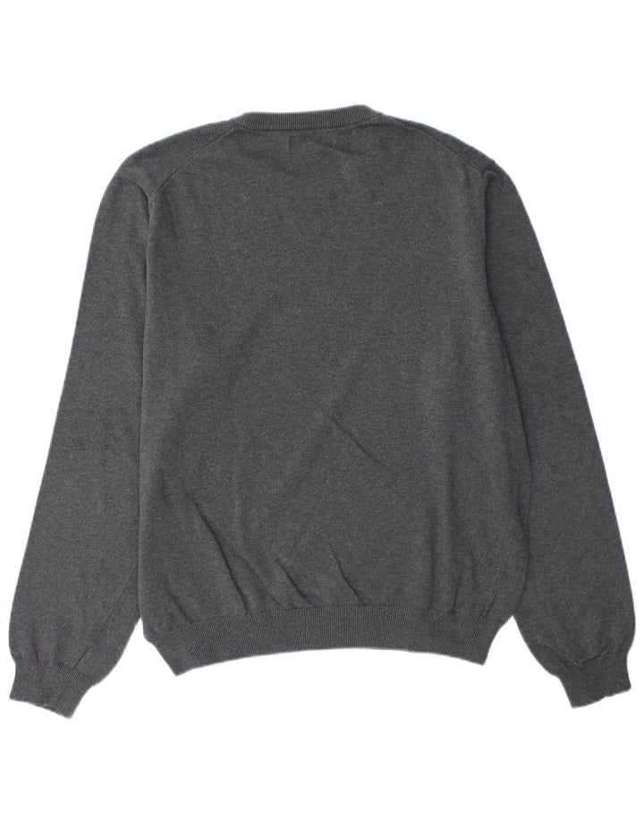REPLAY Pull Col Rond Homme Large Gris Coton