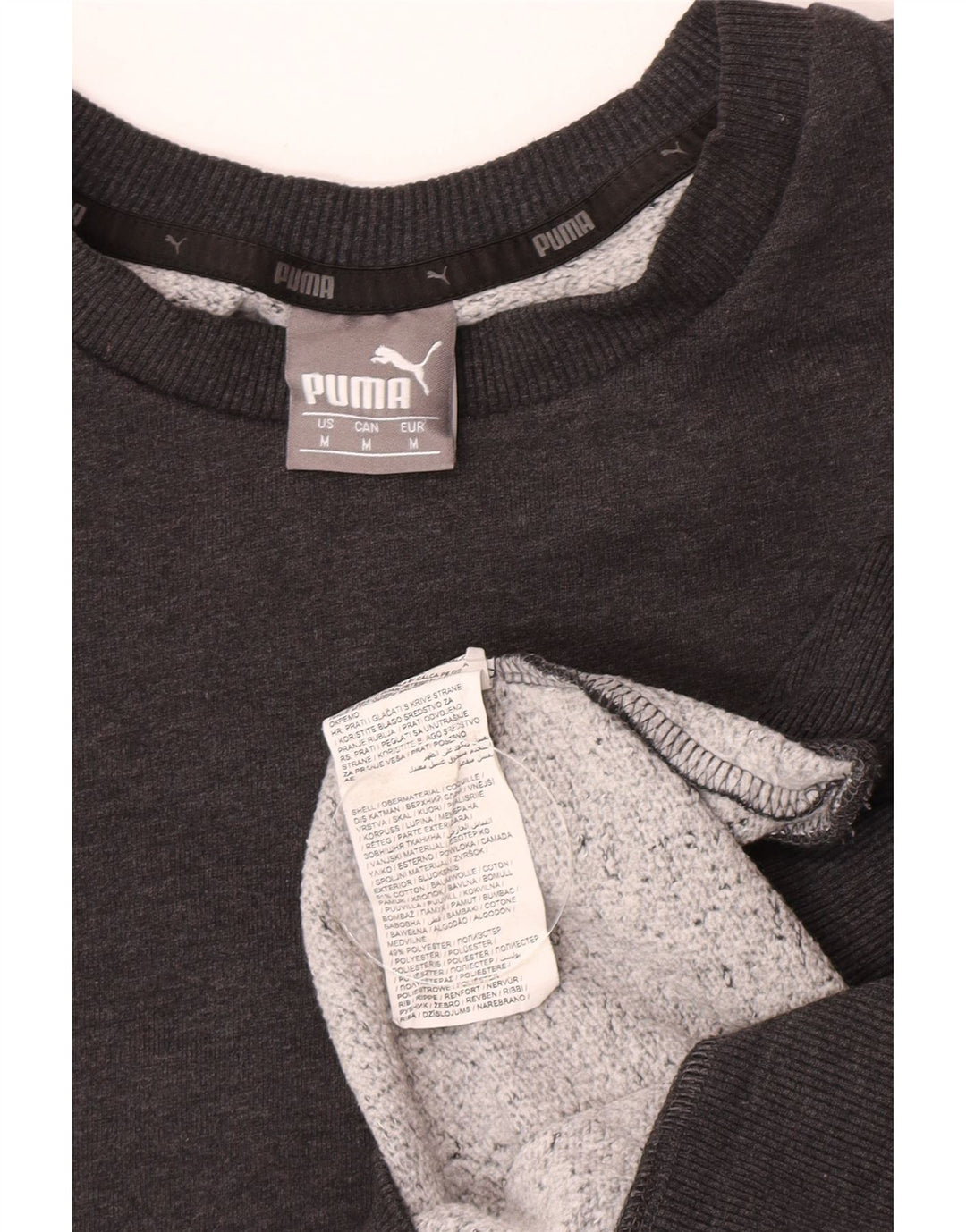 Puma Sweat-Shirt Homme Gris Moyen Coton