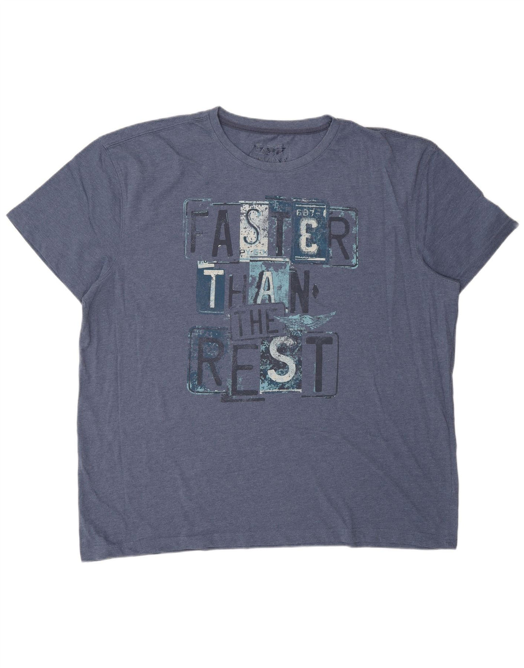 ARIZONA T-Shirt Graphique Homme Top 3XL Bleu Marine Coton