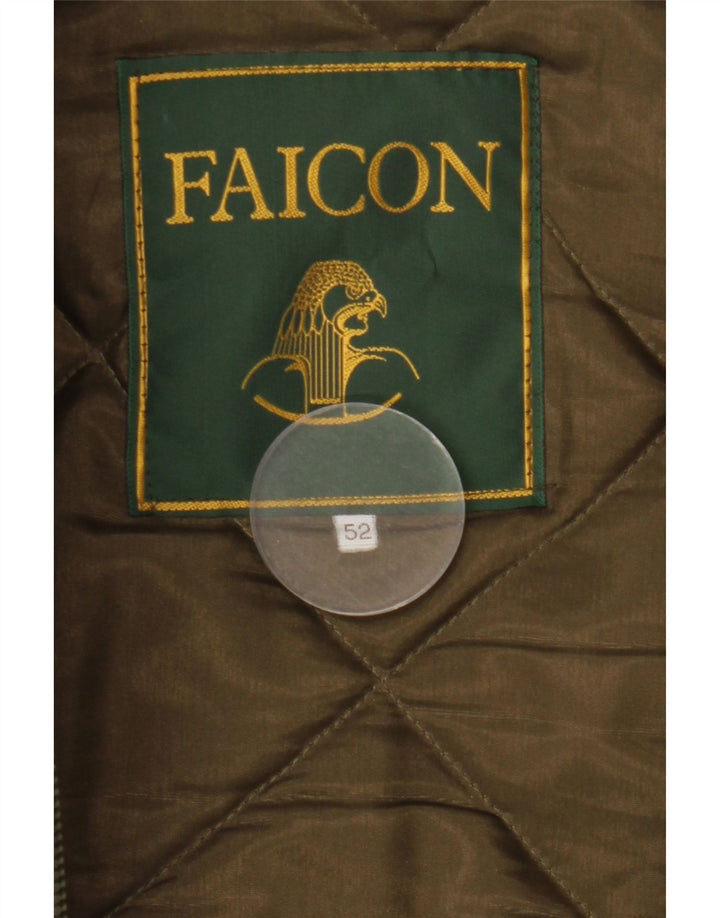 Veste matelassée à capuche vintage pour homme IT 52 XL Kaki