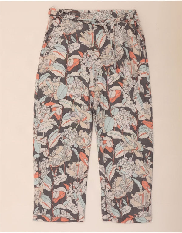 Marks & Spencer Pantalon Taille Haute Femme UK 16 Large W34 L27 Multicolore