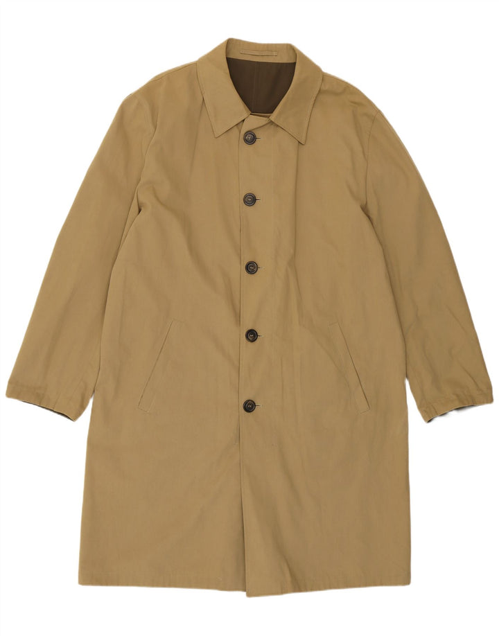 Ermenegildo Zegna Manteau réversible doux pour homme IT 54 2XL Kaki Polyester