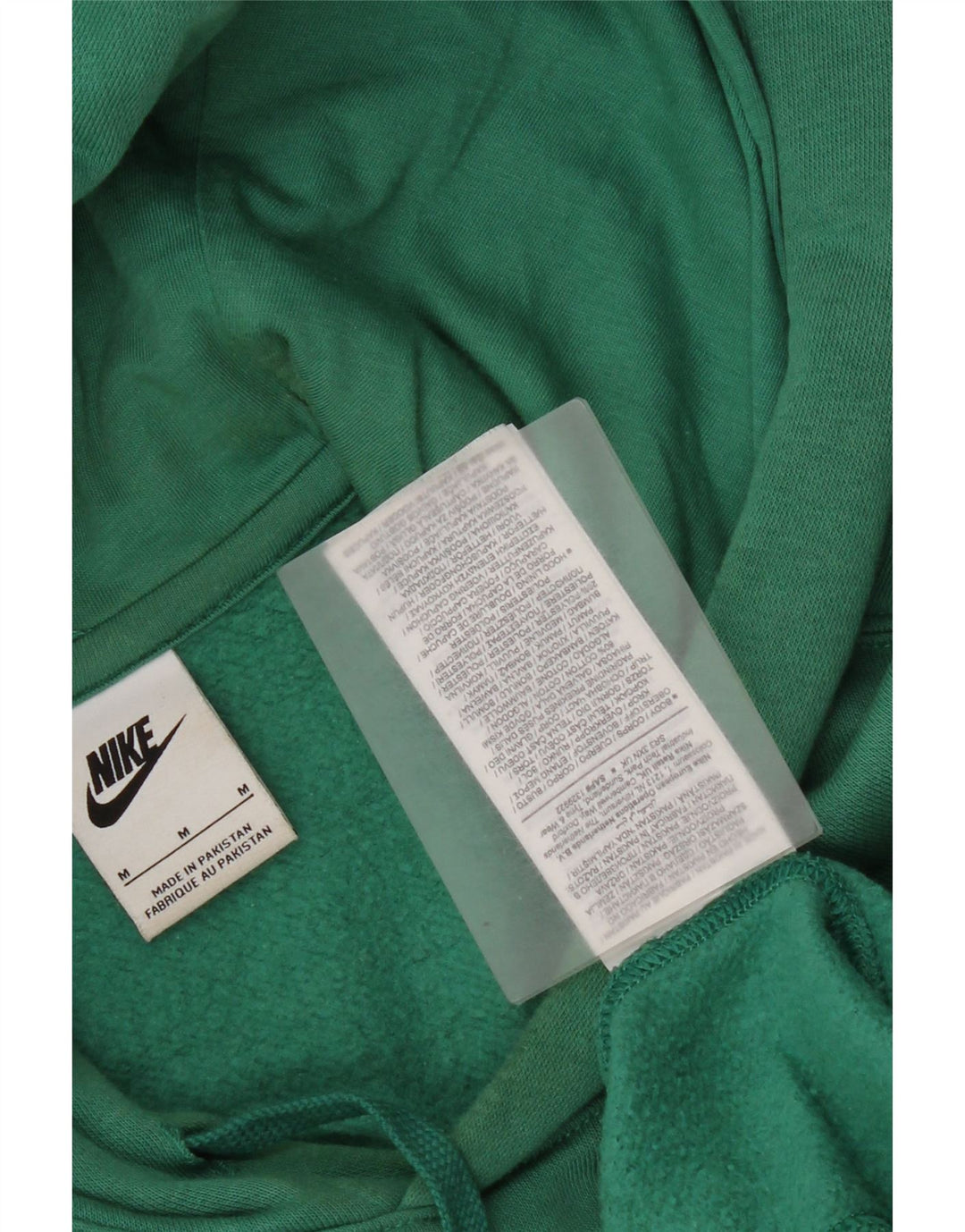 Nike Pull à capuche en coton vert moyen pour homme