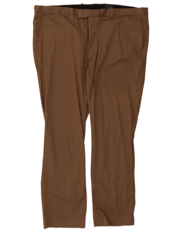 Marks & Spencer Pantalon de costume slim autographe pour homme W44 L31 Coton beige