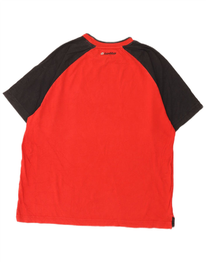 Lotto T-Shirt Homme Rouge Moyen Colourblock