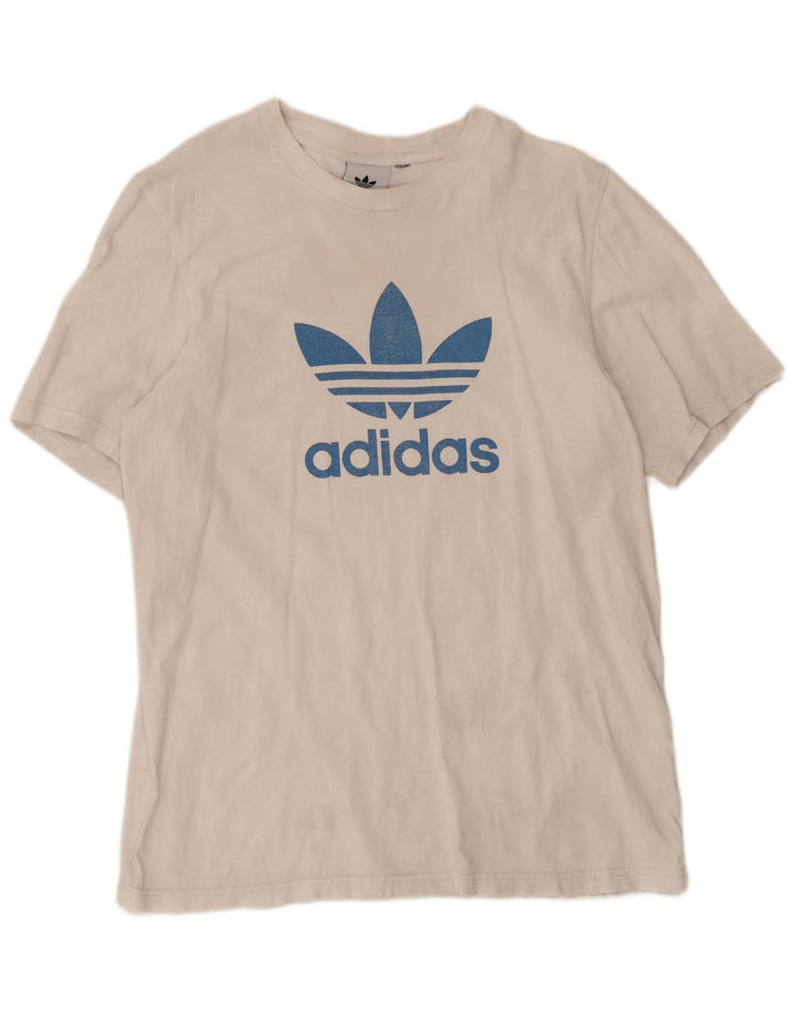 Adidas T-Shirt Graphique Homme Blanc Moyen