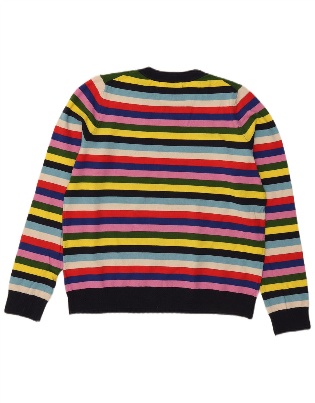 Pull Boden pour femme à col rond UK 44, rayures multicolores moyennes