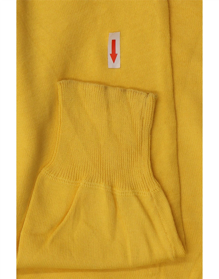 Sergio Tacchini Pull col zippé pour homme en coton jaune grand