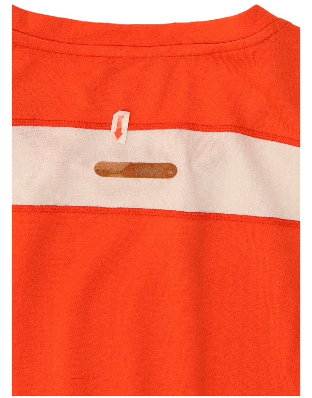 New Balance T-Shirt Homme Haut Orange Colorblock Polyester