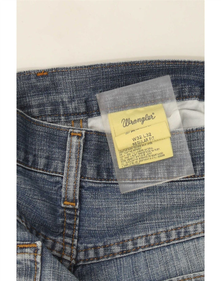 Wrangler Jean droit coupe régulière pour homme W32 L32 bleu coton