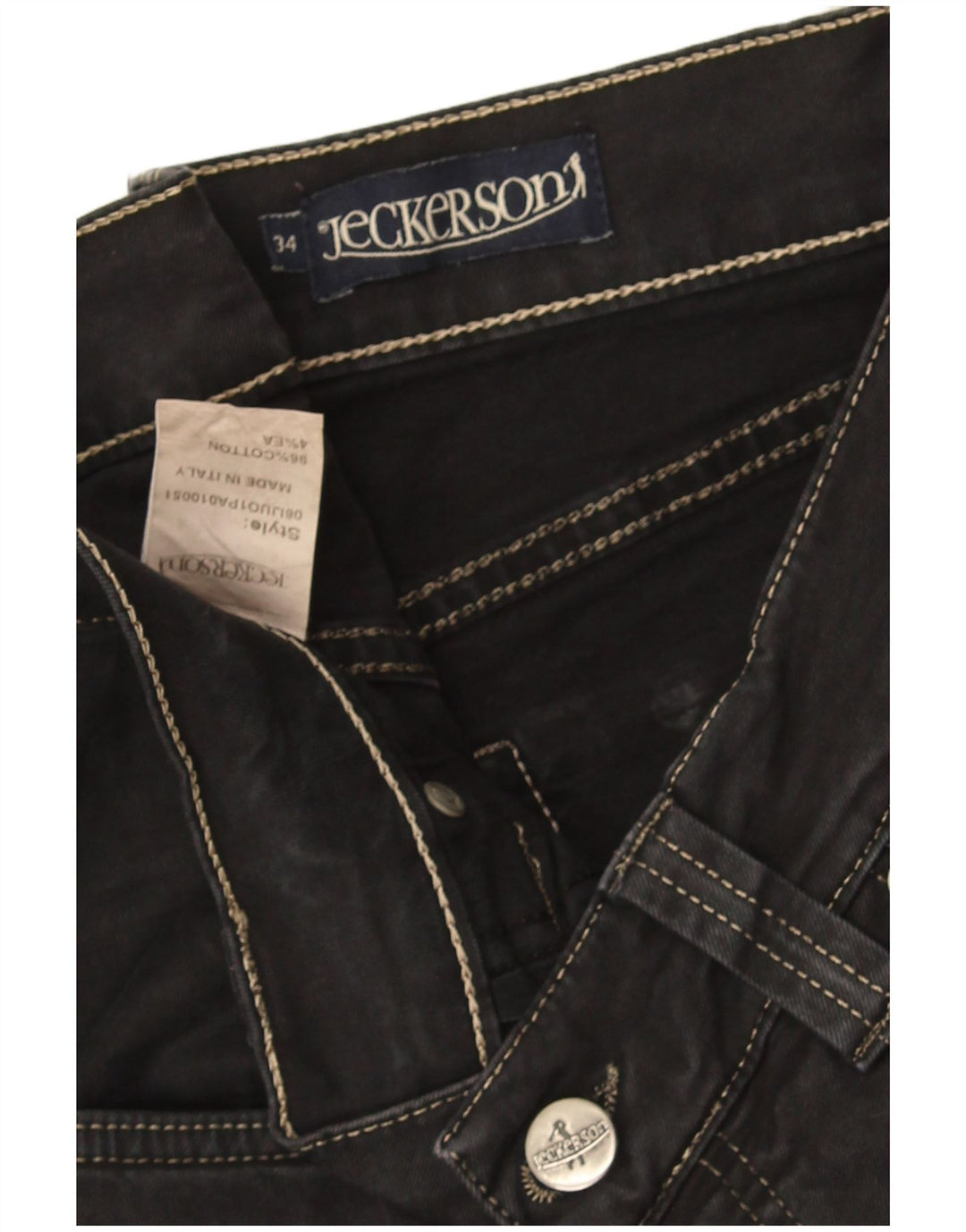 Jeckerson Jean droit homme W34 L34 gris coton