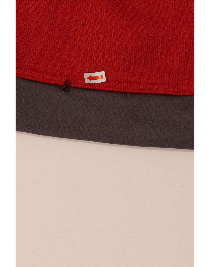 Diadora Veste de survêtement surdimensionnée pour femme UK 10 Small Rouge Colourblock