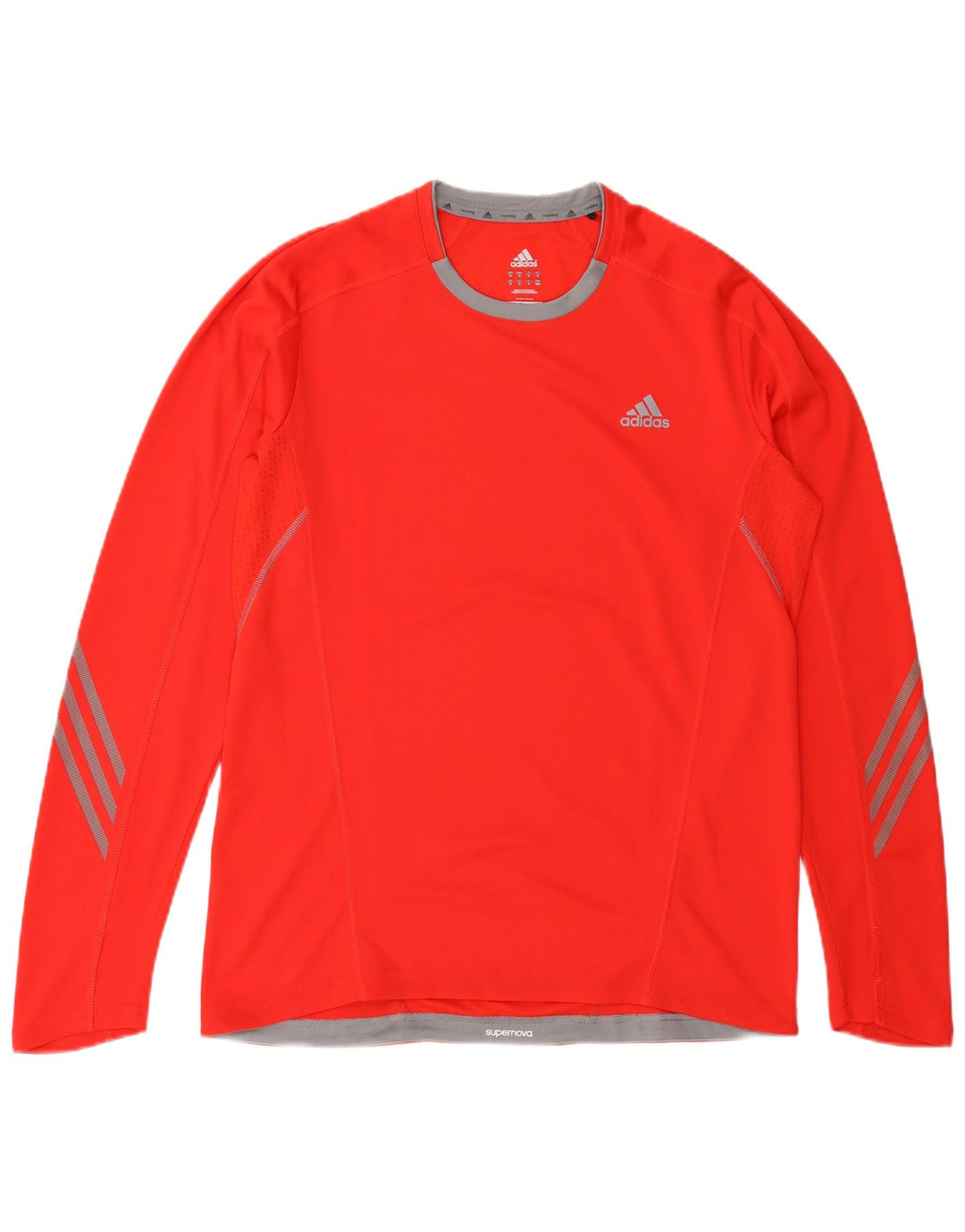 ADIDAS Haut Climalite à manches longues pour homme en polyester rouge moyen