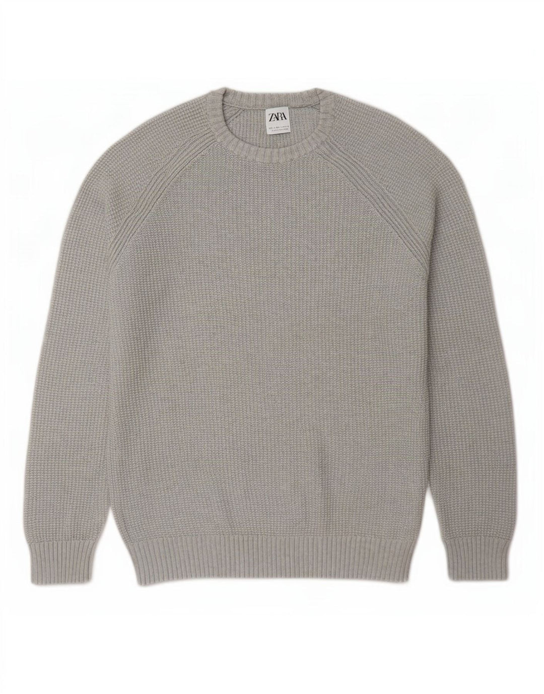 Zara Pull ras du cou pour homme, grand gris