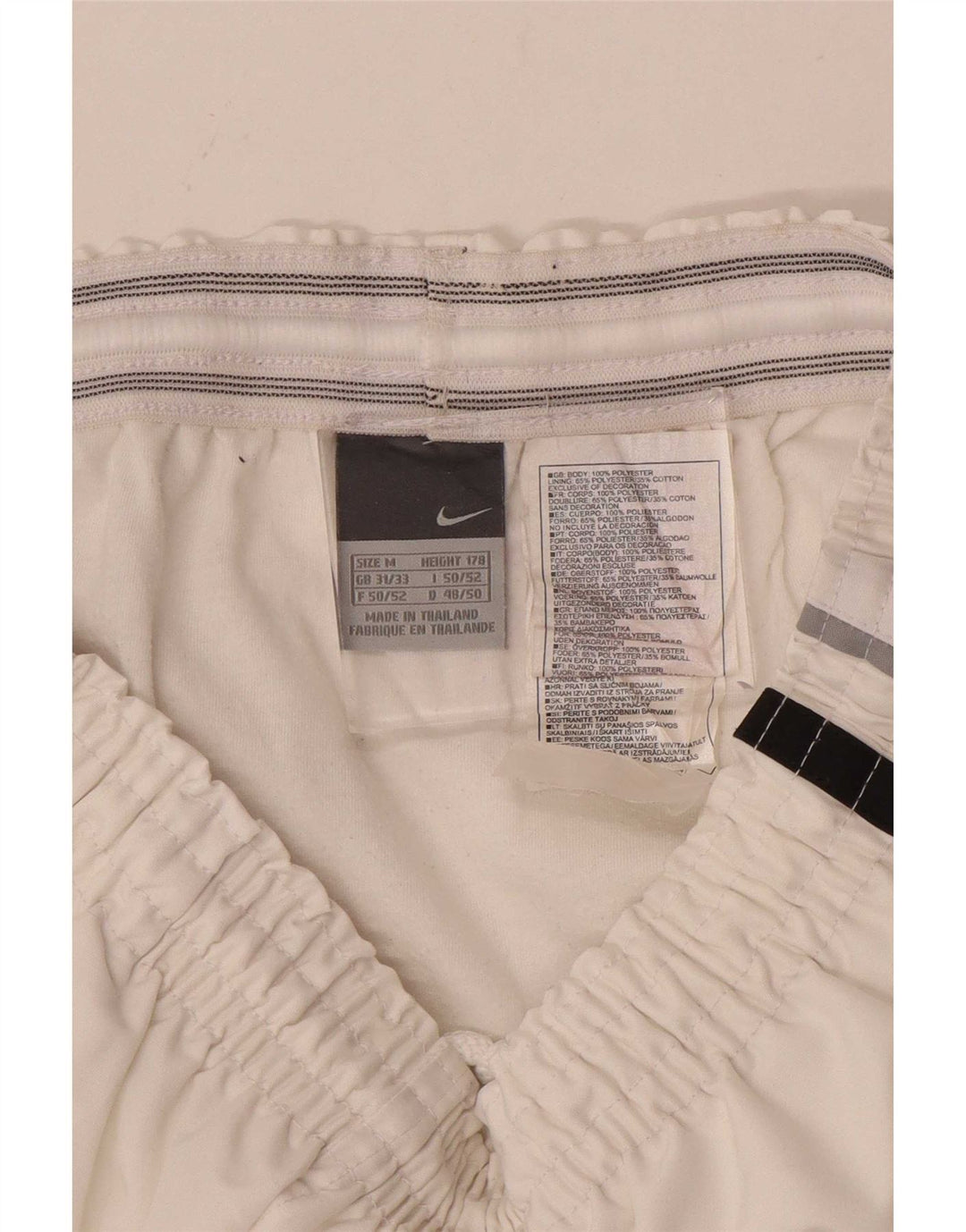 Nike Short de sport pour homme UK 31/33 Polyester blanc moyen