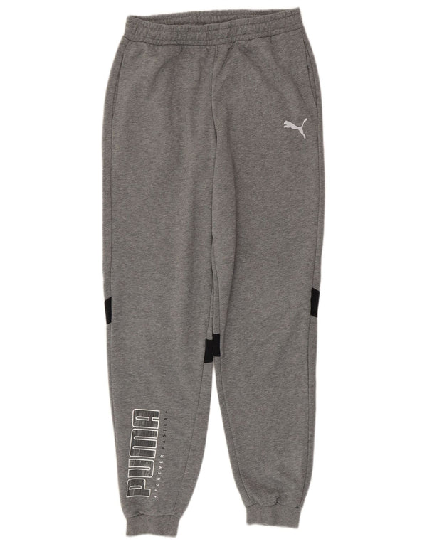 Puma Pantalon de Survêtement Graphique Garçon 15-16 ans Gris Moucheté