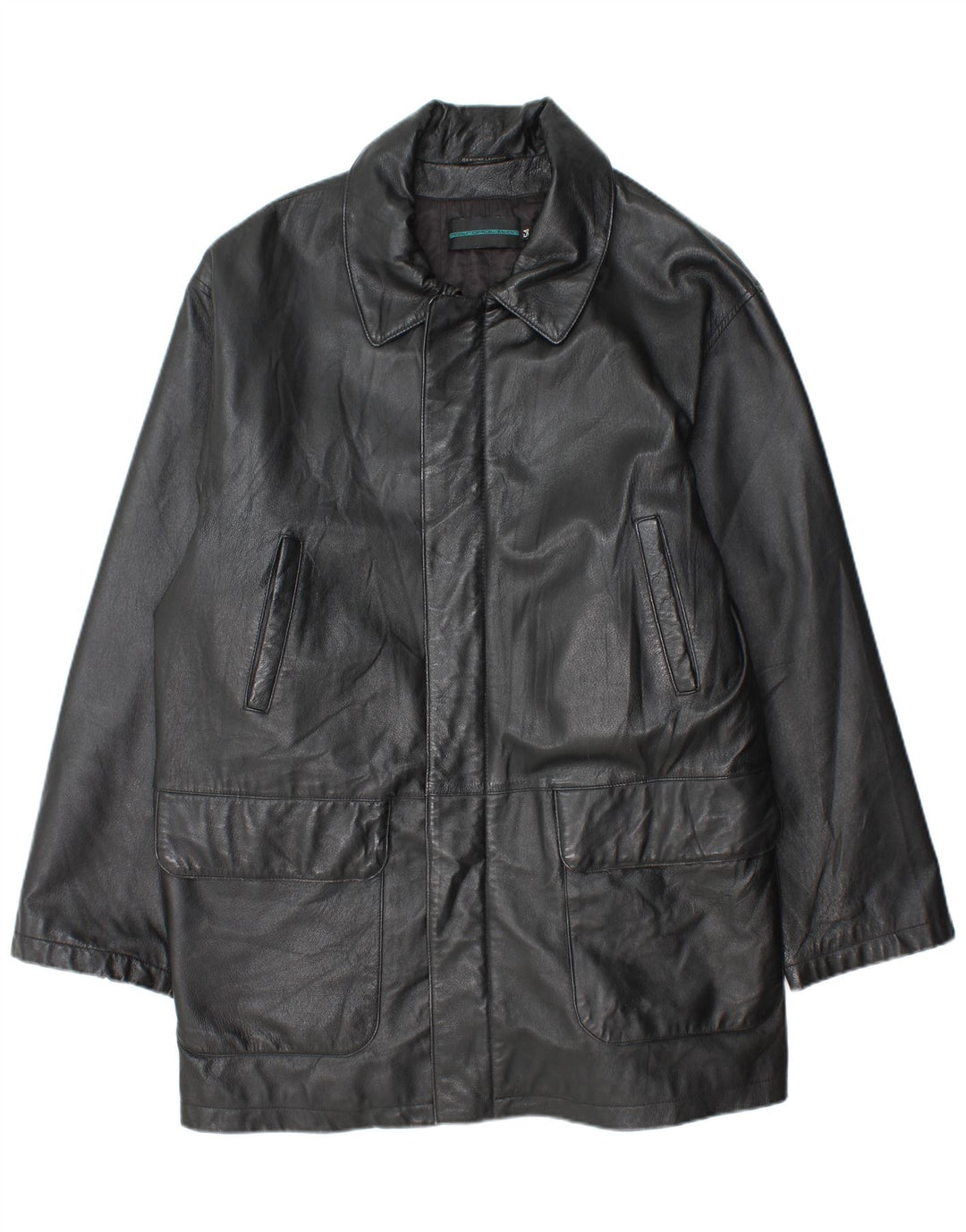 Metropolitan Veste en cuir pour homme EU 54 2XL Cuir noir