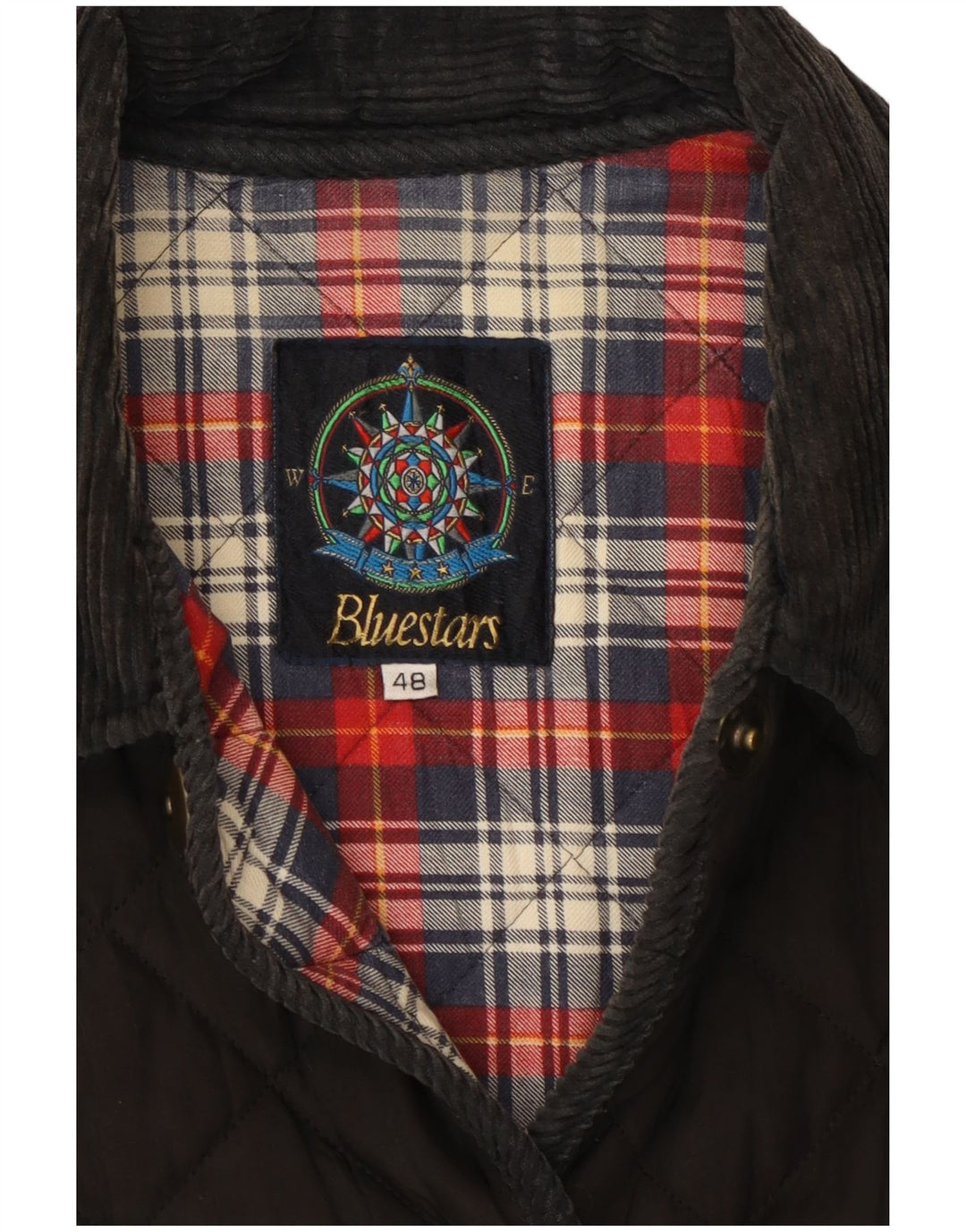 Veste matelassée femme vintage IT 48 XL Coton Noir