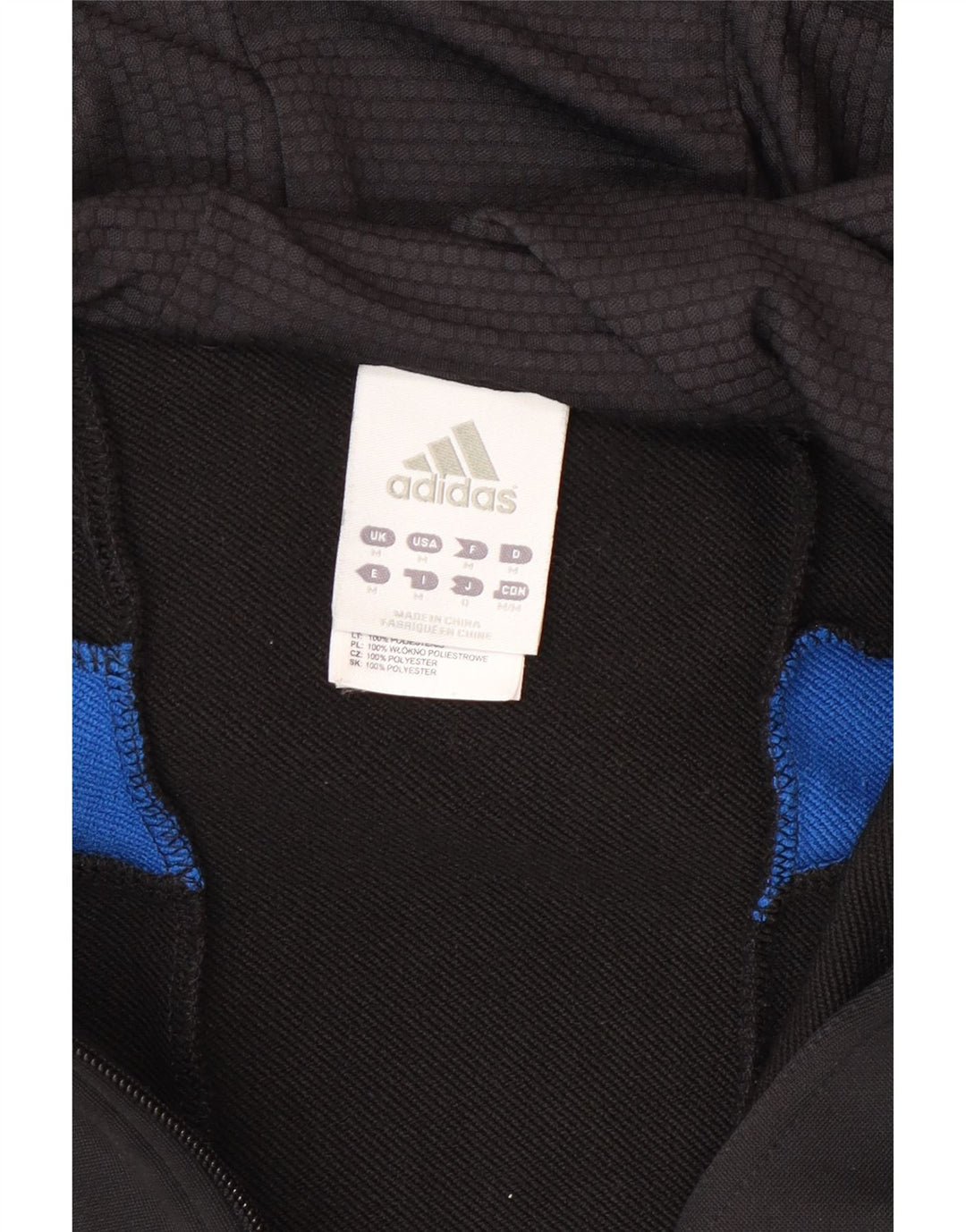 Adidas Pull à capuche zippé pour homme Noir moyen Polyester Sports