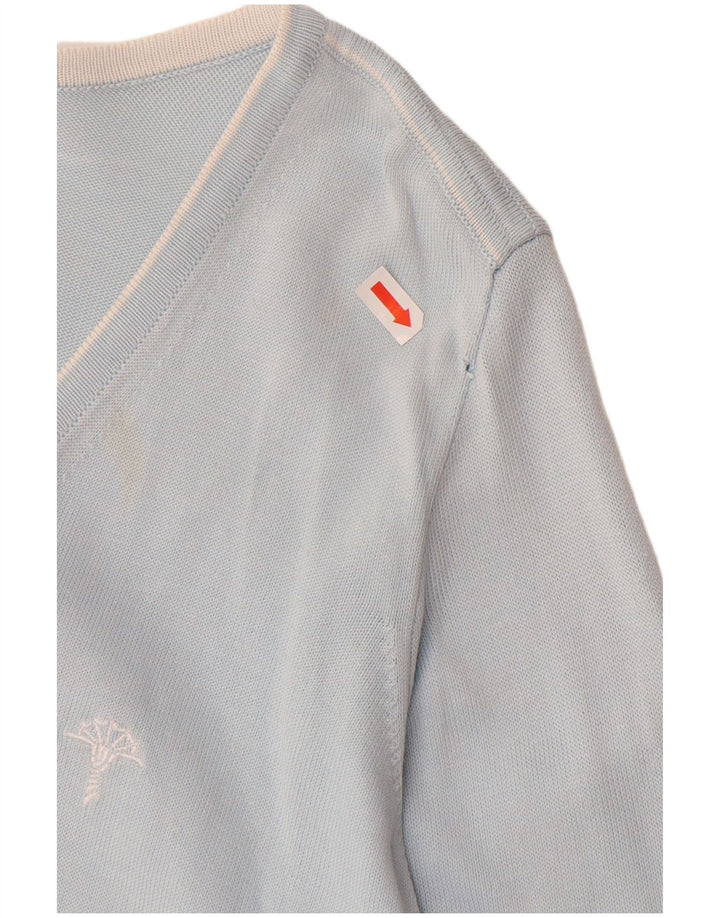 JOOP Pull col V Femme EU 38 Bleu Moyen Coton