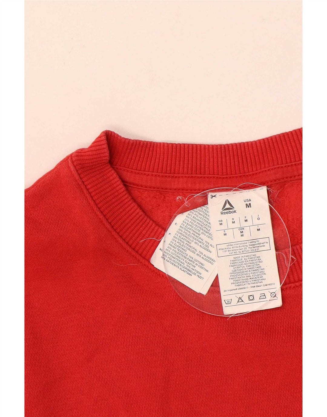 Reebok Sweatshirt Graphic Sweatshirt Jumper Homme Rouge Moyen Colourblock