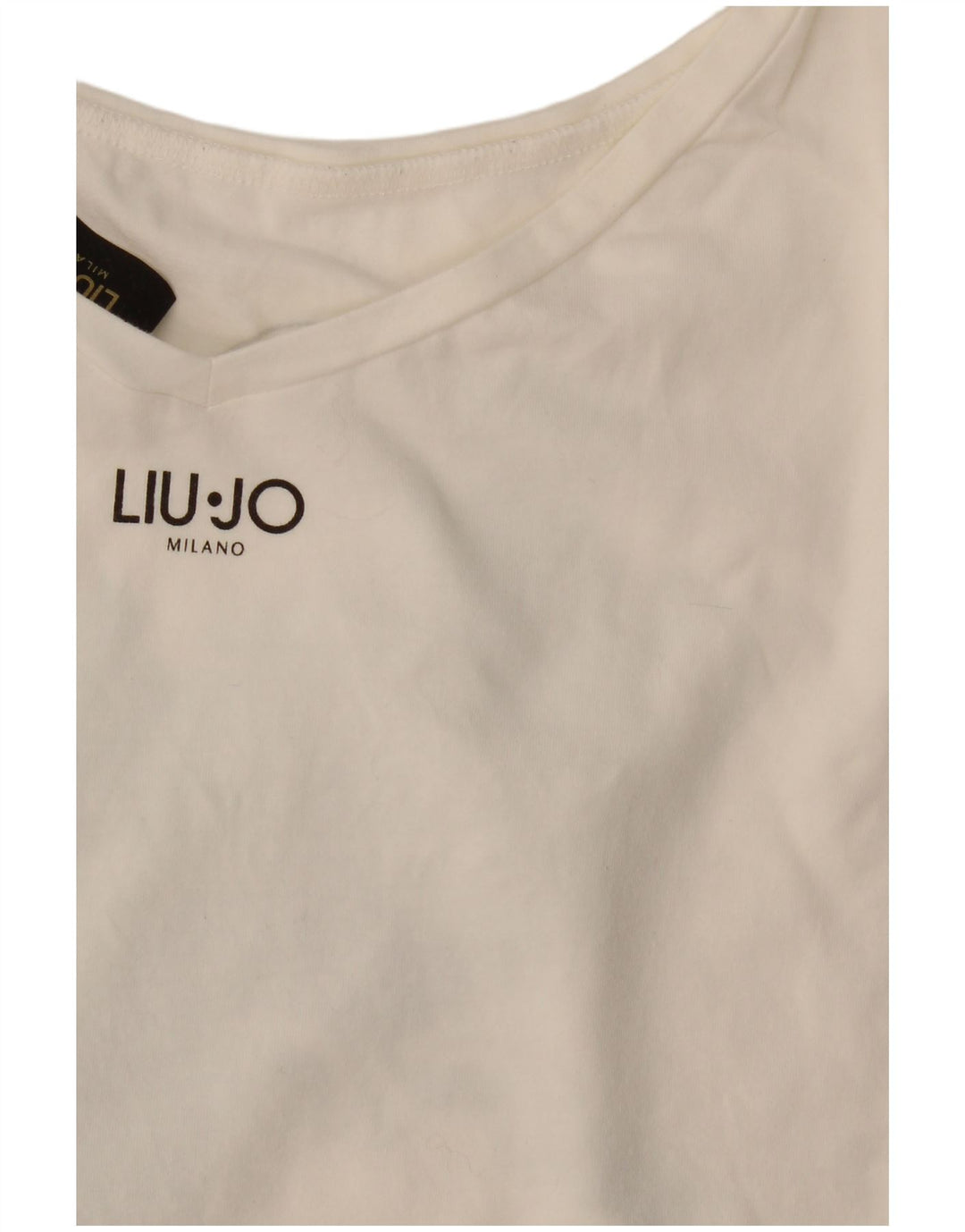 Liu Jo T-shirt graphique pour femme UK 14 Blanc moyen