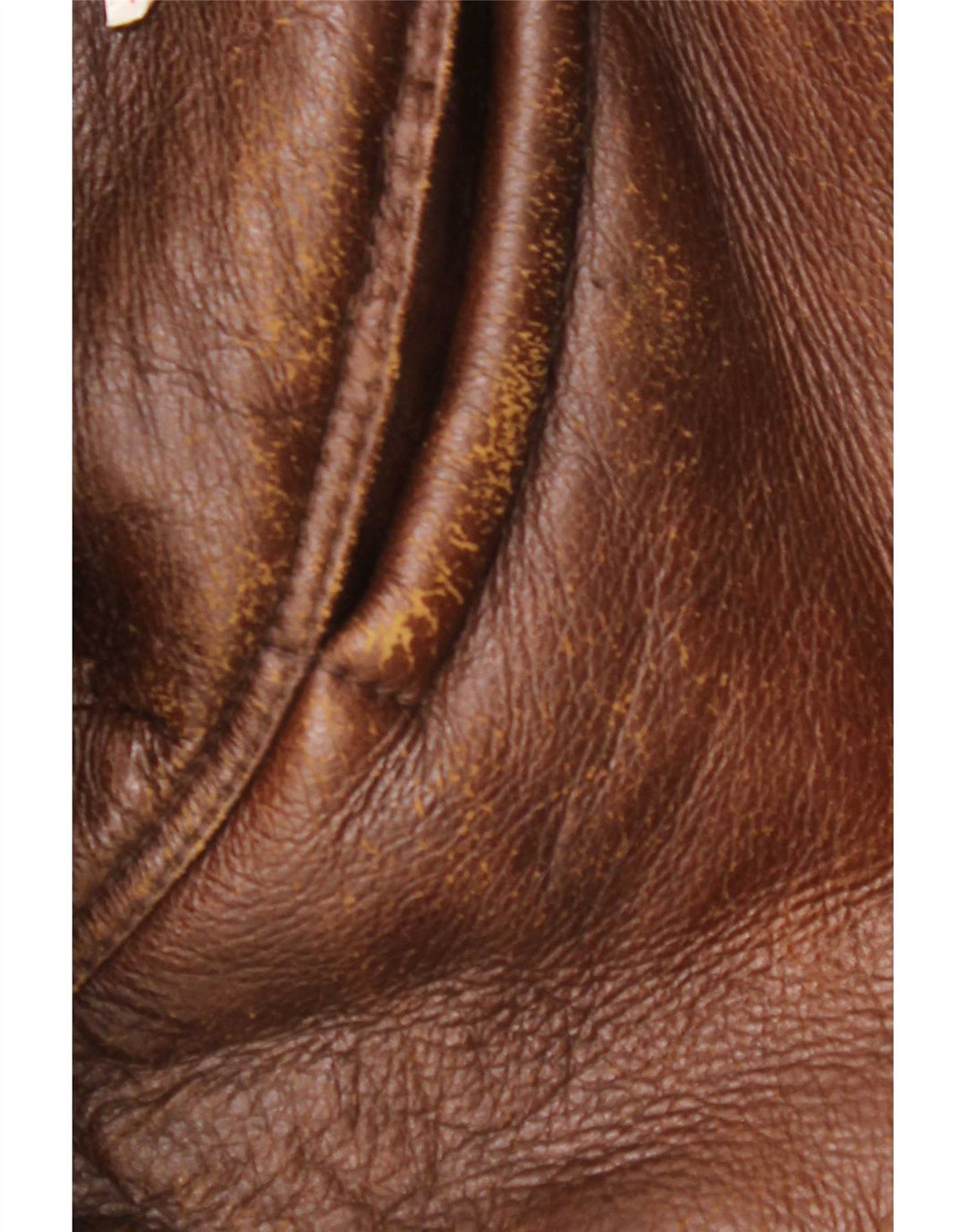 veste en peau de mouton homme vintage IT 52 XL peau de mouton marron