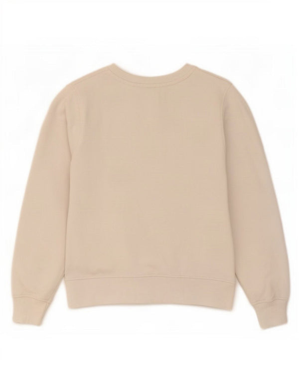Russell Athletic Sweat-shirt graphique pour femme UK 14 Medium Off White