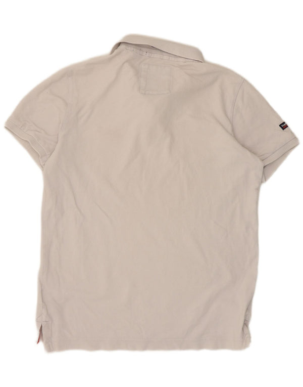Superdry Polo Homme XL Blanc Coton