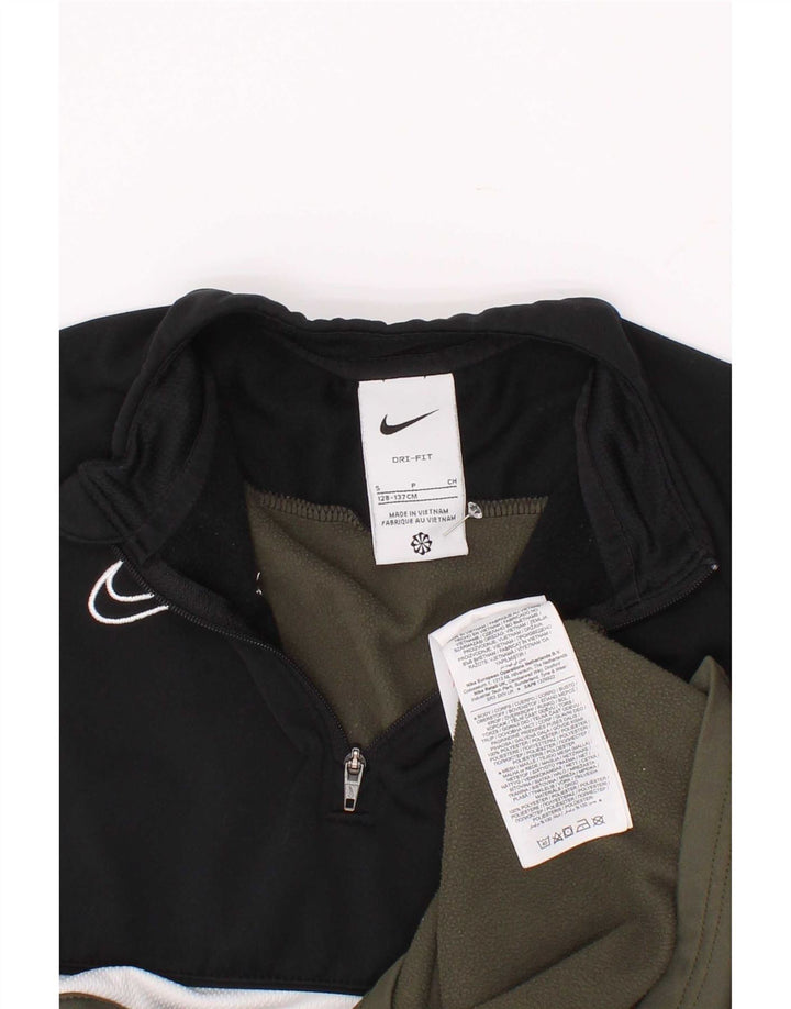 Haut de survêtement Nike Dri Fit pour garçon, 8-9 ans, petit, kaki, color block
