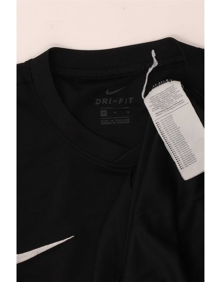 Nike Hommes Dri Fit T-Shirt Haut Noir Moyen Polyester