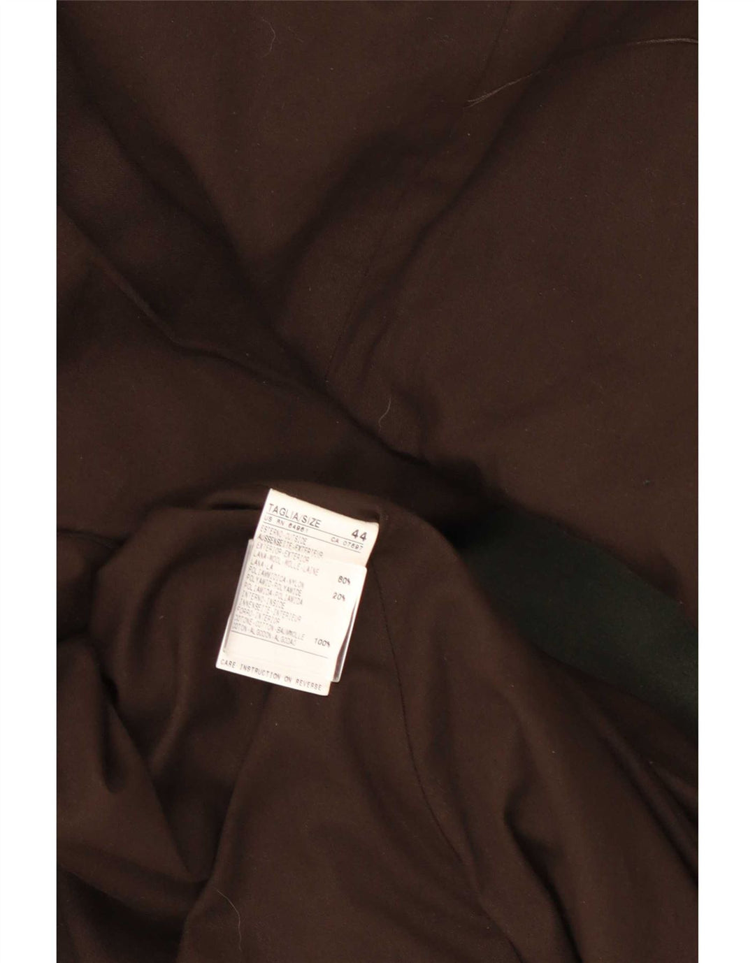 Benetton Pardessus Militaire Femme IT 44 Laine Vert Moyen