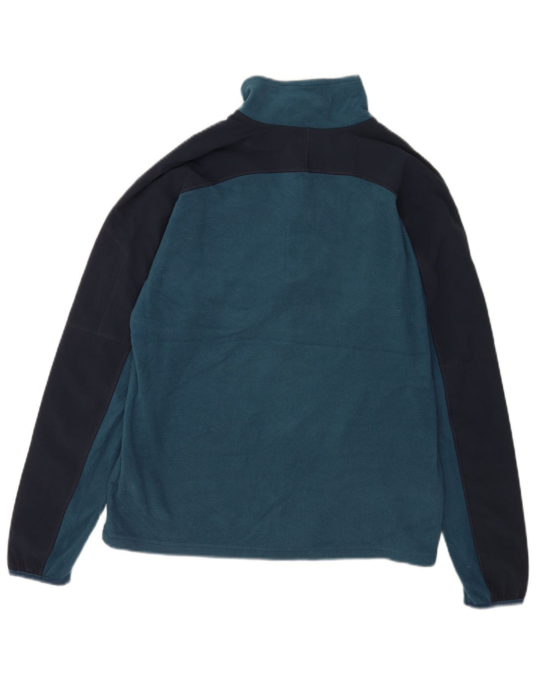 The North Face Pull polaire à col zippé pour homme Petit polyester color block bleu