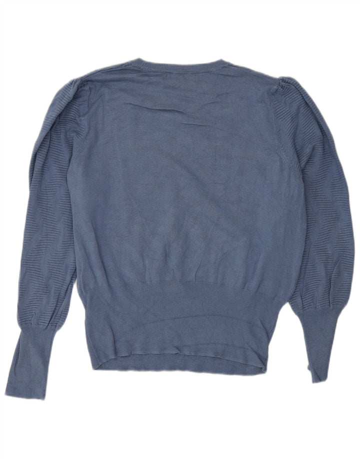 Marks & Spencer Pull à col rond pour femme UK 16 Large Bleu