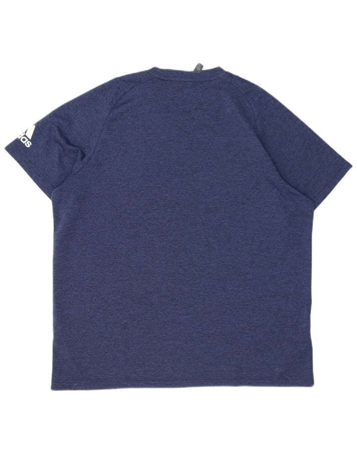 Adidas T-Shirt Homme Top XL Bleu Marine Polyester