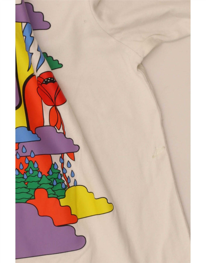Nike Haut graphique à manches longues pour homme Petit coton blanc