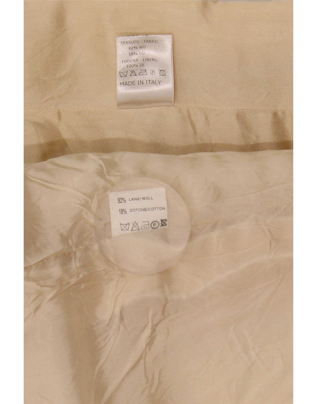 Mila Schon Ensemble jupe 2 pièces pour femme IT 42 Medium W26 laine beige