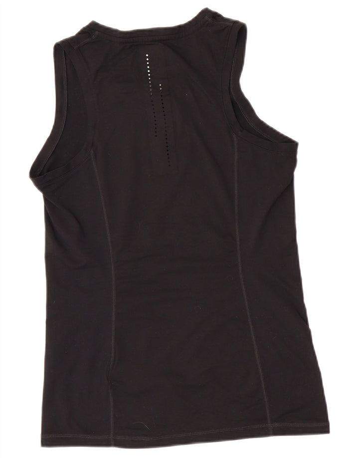 Nike Womens Dri Fit Graphic Débardeur UK 12 Moyen Noir Polyester