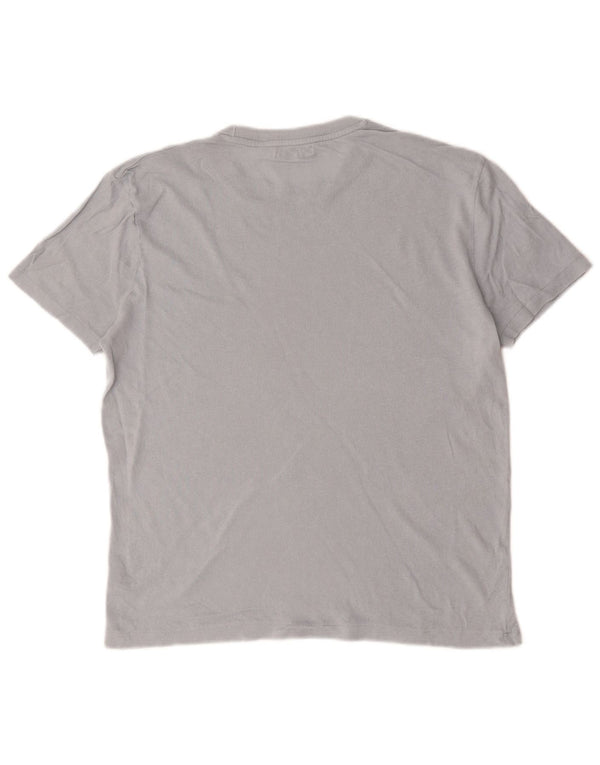 Zara Homme T-Shirt Top Gris Moyen Coton