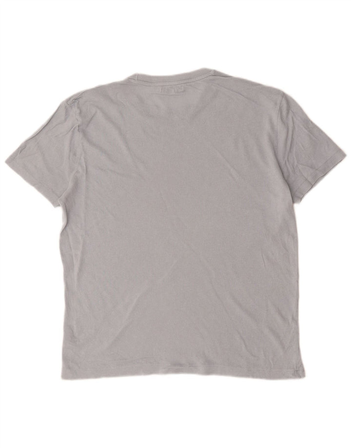 Zara Homme T-Shirt Top Gris Moyen Coton