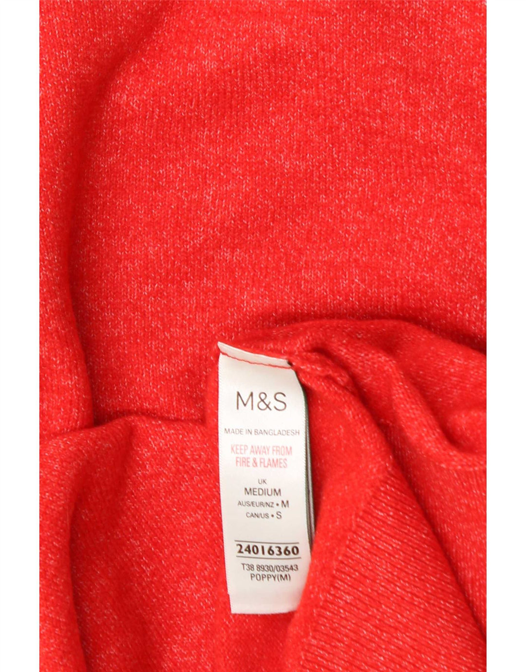 Marks & Spencer Pull col roulé pour femme UK 14 Orange moyen
