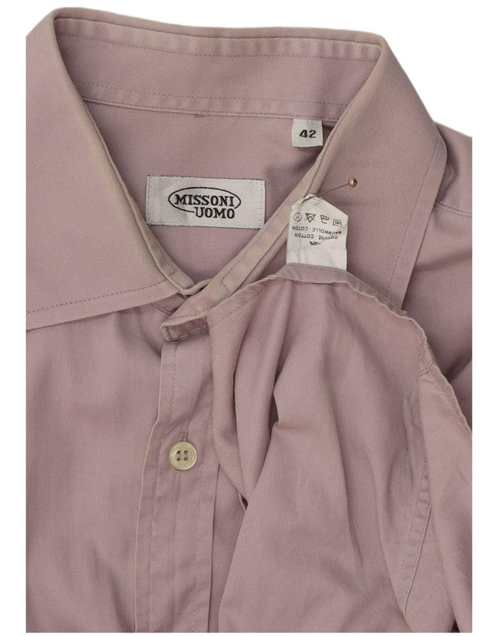 Missoni Chemise Homme Taille 42 Large Violet Coton