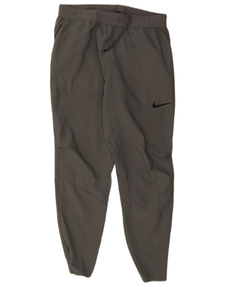 Nike Pantalon de survêtement Dri Fit Homme Gris Moyen Polyester