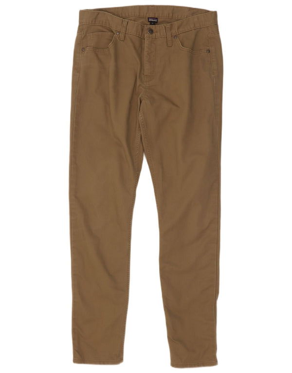 Patagonia Pantalon décontracté slim pour femme US 12 Large W34 L32 Beige