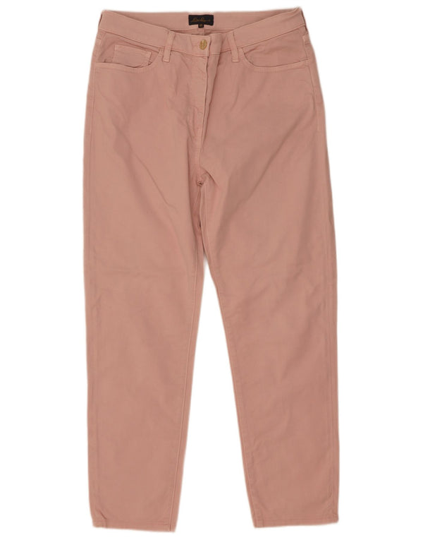 Luisa Spagnoli Pantalon décontracté droit pour femme IT 46 Large W32 L27 Rose