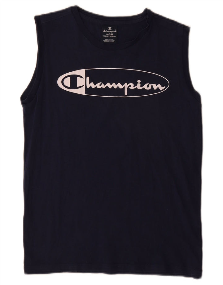 Champion Débardeur Graphique Garçon 11-12 Ans Grand Bleu Marine